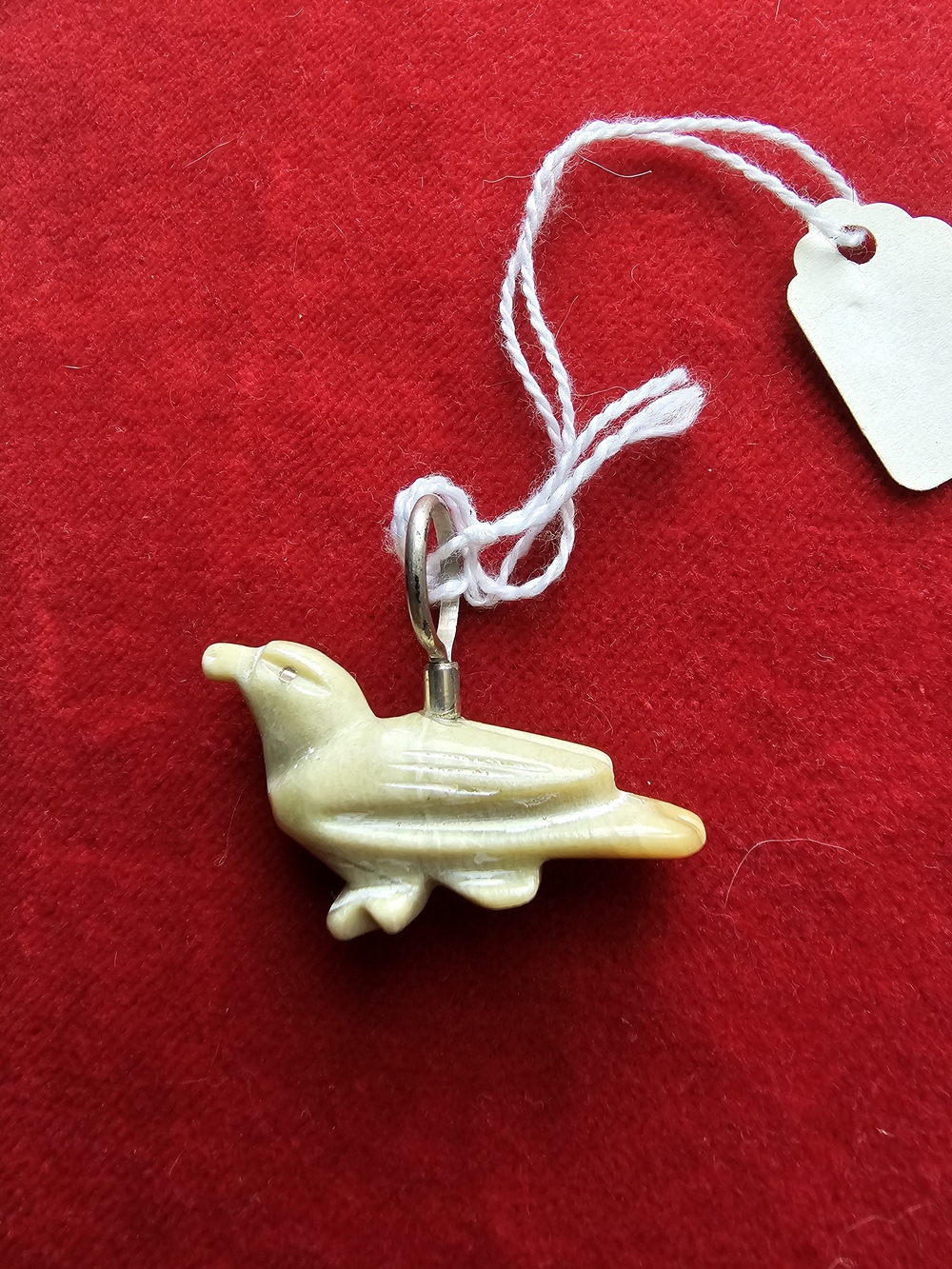 FETISH EAGLE STONE  Pendant Charm  ZUNI ARTIST. —  Jewelry